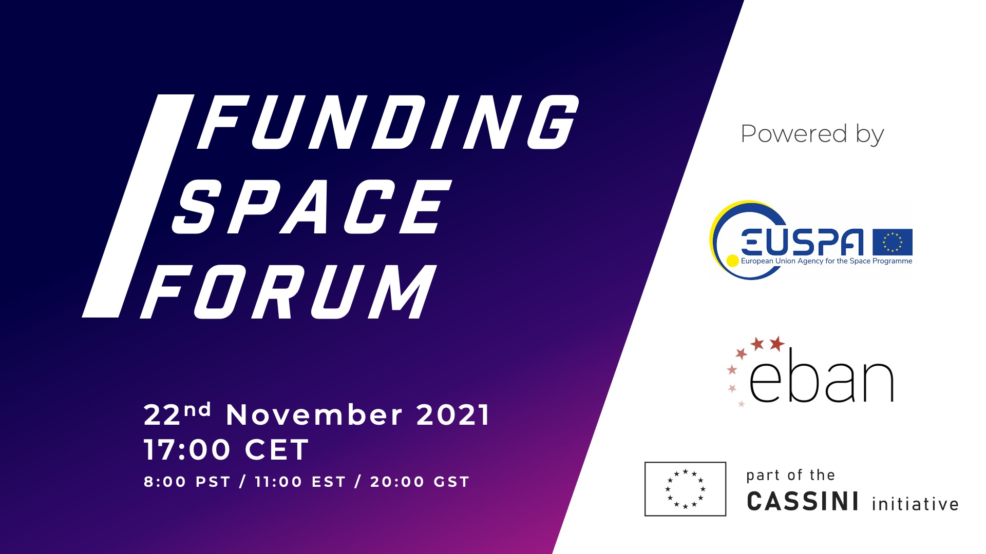 Funding Space Forum with EUSPA 2021